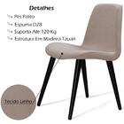 Cadeira Estofada Base Madeira F89 Dmobiliario