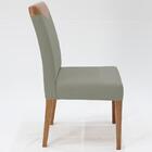 Cadeira Estofada Canela Pes Madeira Amendoa Nacc