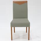 Cadeira Estofada Canela Pes Madeira Amendoa Nacc