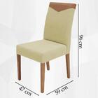 Cadeira Estofada Canela Pes Madeira Amendoa Nacc