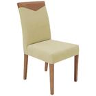 Cadeira Estofada Canela Pes Madeira Amendoa Nacc