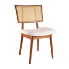 Cadeira Estofada Carouge Base Em Madeira