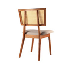 Cadeira Estofada Carouge Base Em Madeira