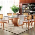 Cadeira Estofada Carouge Base Em Madeira