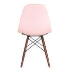 Cadeira Estofada Charles Eames Eiffel Botonê Com Pés De Madei