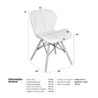 Cadeira Estofada Charles Eames Eiffel Slim Wood Confort Nude