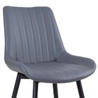 Cadeira Estofada Chicago - Cinza