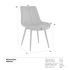 Cadeira Estofada Chicago - Preto