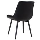 Cadeira Estofada Chicago - Preto