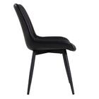 Cadeira Estofada Chicago - Preto