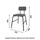 Cadeira Estofada Com 82 Cm - Corten/marrom