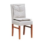 Cadeira Estofada Com Almofada Paris - Amêndoa Linho Bege