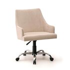 Cadeira Estofada De Encosto Curvado Com Apoio De Braço Tipo C