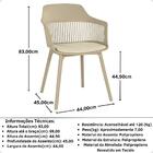 Cadeira Estofada De Jantar Marcela - Nude