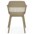 Cadeira Estofada De Jantar Marcela - Nude Escuro