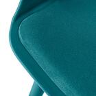 Cadeira Estofada De Jantar Marcela - Turquesa
