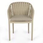 Cadeira Estofada Design Riva Em Polipropileno - Nude