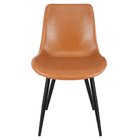 Cadeira Estofada Detroit Marrom