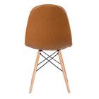 Cadeira Estofada Eames Eiffel Botonê - Marrom Caramelo Vintag