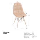 Cadeira Estofada Eames Eiffel Botonê - Marrom Caramelo Vintag