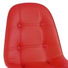 Cadeira Estofada Eames Eiffel Botonê - Vermelho - Base De Mad