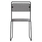 Cadeira Estofada Elis F02 Linho 762 Cinza - Mpozenato