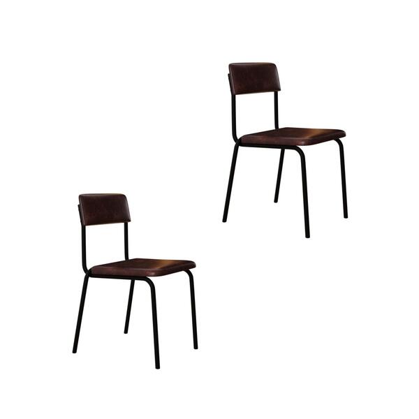 Cadeira Estofada Fixa Empilhável Fit C/02 Un. Courino