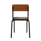 Cadeira Estofada Fixa Empilhável Fit C/02 Un. Courino