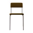 Cadeira Estofada Fixa Empilhável Fit C/03 Un C/pés Brancos.