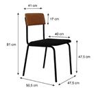 Cadeira Estofada Fixa Empilhável Fit C/04 Un.