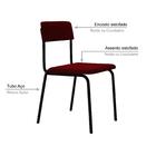 Cadeira Estofada Fixa Empilhável Fit C/04 Un.