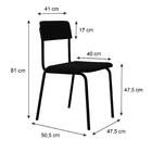 Cadeira Estofada Fixa Fit C/03 Un.