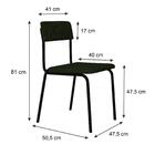 Cadeira Estofada Fixa Fit C/03 Un.