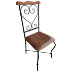Cadeira Estofada Impermeável De Ferro Artesanal