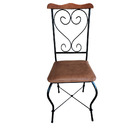 Cadeira Estofada Impermeável De Ferro Artesanal