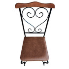 Cadeira Estofada Impermeável De Ferro Artesanal Kit Com 4