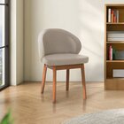 Cadeira Estofada Jambu Cabecasa Madeiraoriginals Bege/amadeir