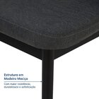 Cadeira Estofada Jambu Cabecasa Madeiraoriginals Grafite/ébano