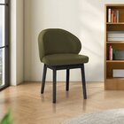 Cadeira Estofada Jambu Cabecasa Madeiraoriginals Verde Musgo/