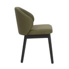 Cadeira Estofada Jambu Cabecasa Madeiraoriginals Verde Musgo/