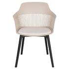 Cadeira Estofada Jantar Cozinha Marcela - Nude