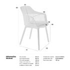 Cadeira Estofada Jantar Cozinha Marcela - Nude