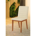 Cadeira Estofada Linho Sofia Dj Móveis