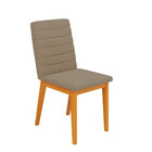 Cadeira Estofada Linho Sofia Dj Móveis