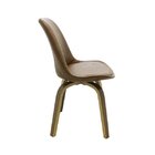 Cadeira Estofada Lis   Marrom