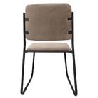 Cadeira Estofada Lunis Veludo 401 F02 Cappucino - Mpozenato