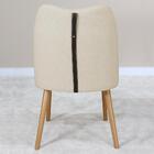 Cadeira Estofada Macrame Pes Madeira Nacc