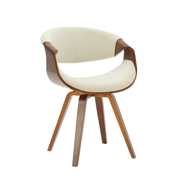 Cadeira Estofada Madeira Couro Nicole Espresso Móveis Nude