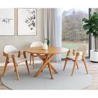 Cadeira Estofada Madrid Nozes/off-white