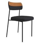 Cadeira Estofada Milli Corano/linho A14 Caramelo/grafite - Mp